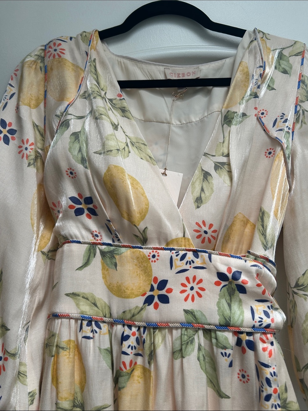 Ciebon Lemon Print Maxi Dress - Picture 2 of 12